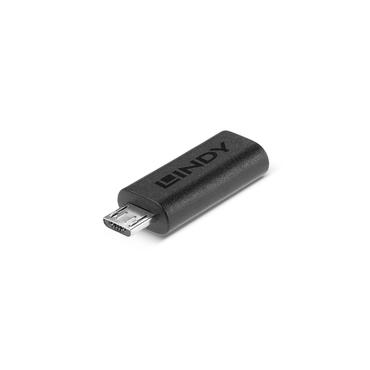 Lindy 41903 kabel k&oslash;nsskifter USB Type C USB Type Micro-B Sort