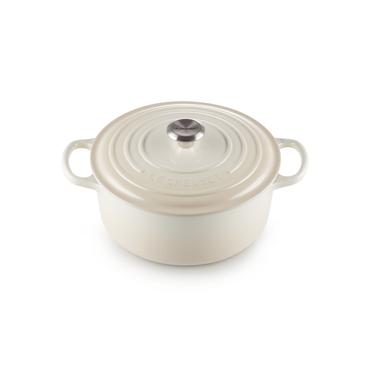 Le Creuset Signature Roaster round 26cm meringue (21177267164430)