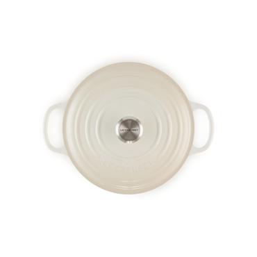 Le Creuset Signature Roaster round 26cm meringue (21177267164430)