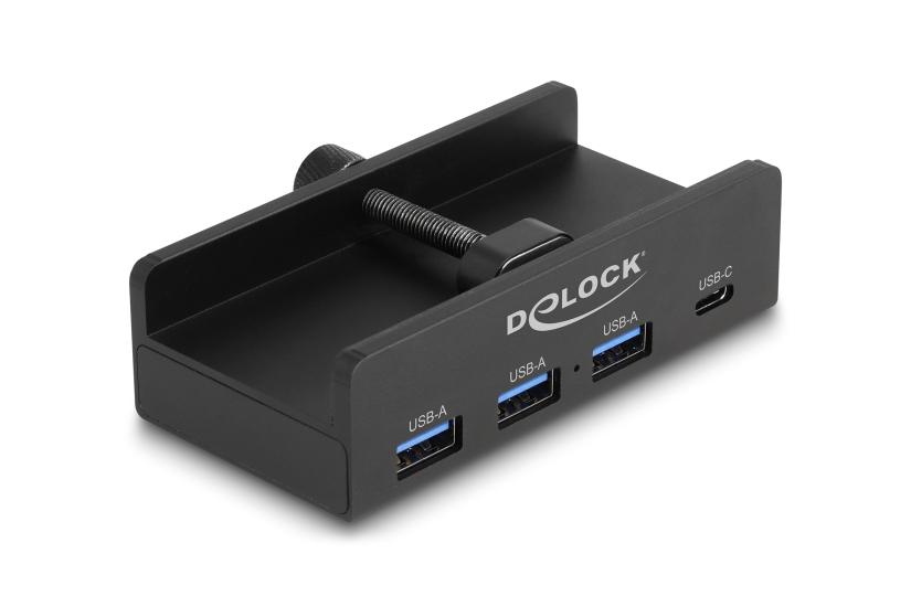 Delock - hubb - 5 Gbps, 4 port, with locking screw - 4 portar