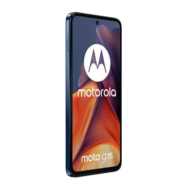 Motorola Moto G15 - havsbl&aring; - 4G peksk&auml;rmsmobil - 128 GB - GSM