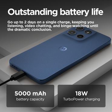 Motorola Moto G15 - havsbl&aring; - 4G peksk&auml;rmsmobil - 128 GB - GSM