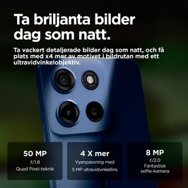 Motorola Moto G15 - havsbl&aring; - 4G peksk&auml;rmsmobil - 128 GB - GSM