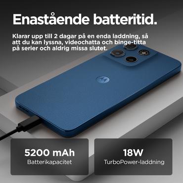 Motorola Moto G15 - havsbl&aring; - 4G peksk&auml;rmsmobil - 128 GB - GSM