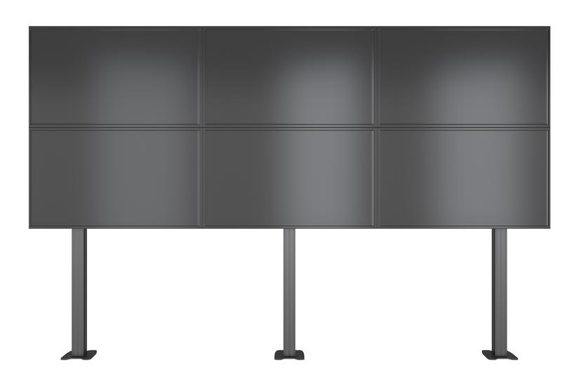 Multibrackets M Pro Series monteringssæt - for 3x2 videovæg - sort