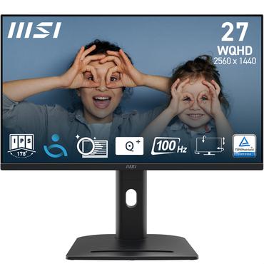 MSI Pro MP275QPG computerskærm 68,6 cm (27") 2560 x 1440 pixel Wide Quad HD LCD Sort