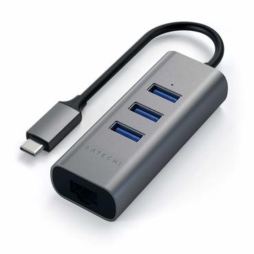 Satechi ST-TC2N1USB31AM - hubb - 3 portar