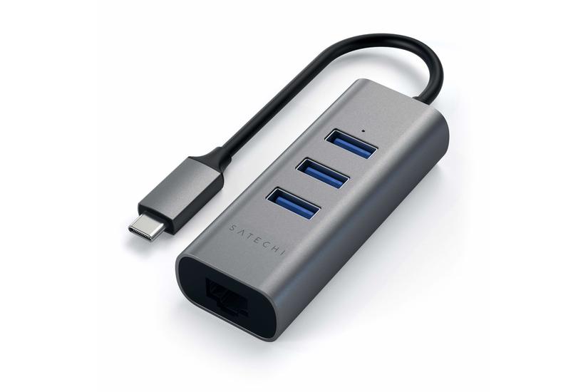Satechi ST-TC2N1USB31AM - hubb - 3 portar