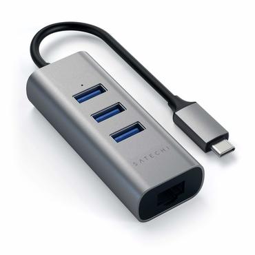 Satechi ST-TC2N1USB31AM - hubb - 3 portar