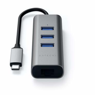Satechi ST-TC2N1USB31AM - hubb - 3 portar