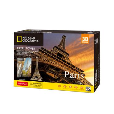 CubicFun Eiffel Tower 3D puslespil 80 stk Bygninger