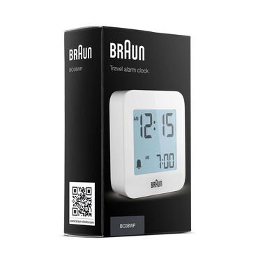 Braun BC08 Digital alarmur Hvid