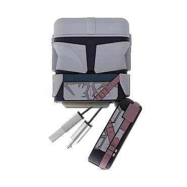 Thumbs Up PowerSquad The Mandalorian USB-kabel 0,6 m USB A USB C/Micro-USB B/Lightning Sort, Gr&aring;