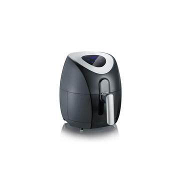 Severin 2430 Enkelt 3,2 L Enkeltstående 1500 W Varmluftsteger Sort, Rustfrit stål