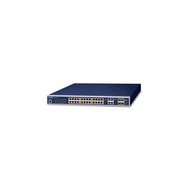 PLANET GS-4210-24P4C netværksswitch Administreret L2/L4 Gigabit Ethernet (10/100/1000) Strøm over Ethernet (PoE) 1U Blå