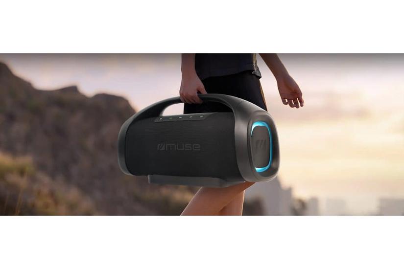 Muse Portable Bluetooth Speaker Splash Proof, Black