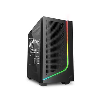 Sharkoon Kabinet - Micro-ATX - Mini-ITX, Micro-ATX - 20.5 mm - 40.6 mm - 43.5 mm - Sort