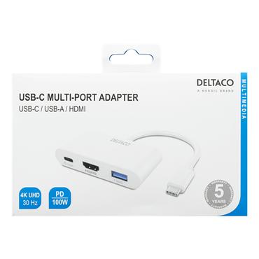 DELTACO USBC-HDMI23 - dockingstation - USB-C - HDMI