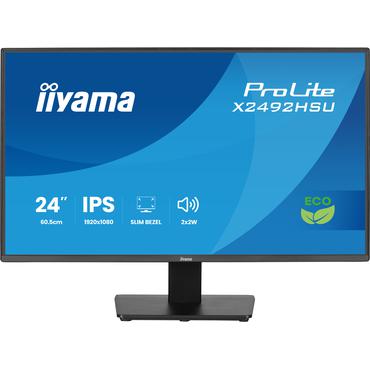 iiyama ProLite X2492HSU-B1 computersk&aelig;rm 61 cm (24") 1920 x 1080 pixel Fuld HD LED Sort