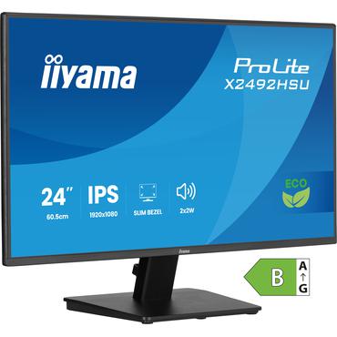iiyama ProLite X2492HSU-B1 computersk&aelig;rm 61 cm (24") 1920 x 1080 pixel Fuld HD LED Sort