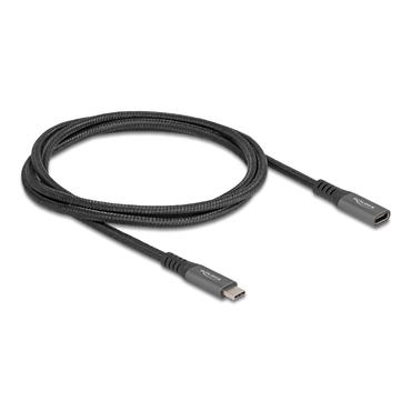 Delock - USB typ C-förlängningskabel - 24 pin USB-C till 24 pin USB-C - 1 m