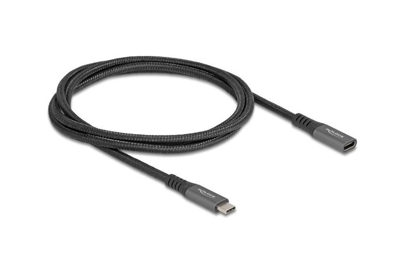 Delock - USB typ C-förlängningskabel - 24 pin USB-C till 24 pin USB-C - 1 m