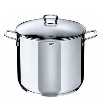 Silit 2103190912 Grand faitout/Soupière avec Couvercle Acier Inoxydable Argent 28 cm 12 L Rustfrit stål
