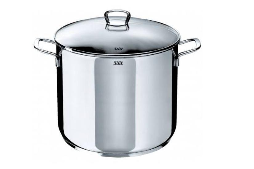 Silit 2103190912 Grand faitout/Soupière avec Couvercle Acier Inoxydable Argent 28 cm 12 L Rustfrit stål