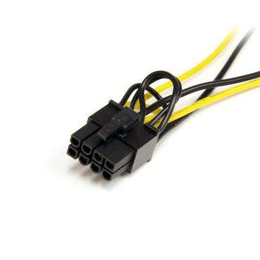 StarTech.com 6in SATA Power to 8 Pin PCI Express Video Card Power Cable Adapter - SATA to 8 pin PCIe power - str&ouml;mkabel - SATA-str&ouml;m till 8-stifts PCIe-str&ouml;m - 15 cm