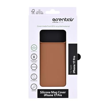 Essentials iPhone 17 Pro Genbrugs silikone Mag bagcover, hazel