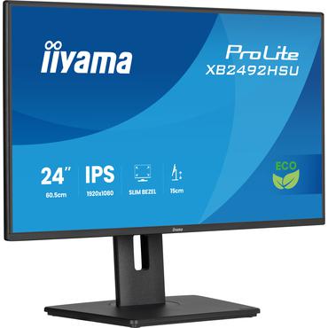 iiyama ProLite XB2492HSU-B1 computersk&aelig;rm 61 cm (24") 1920 x 1080 pixel Fuld HD LED Sort