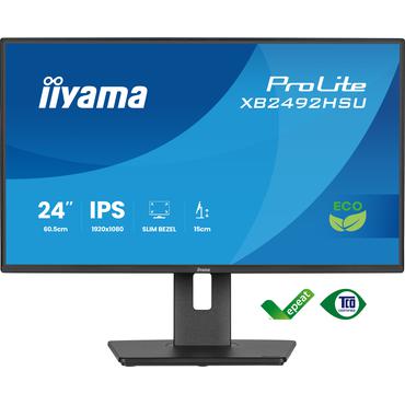 iiyama ProLite XB2492HSU-B1 computersk&aelig;rm 61 cm (24") 1920 x 1080 pixel Fuld HD LED Sort