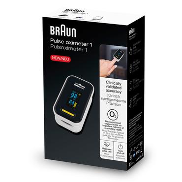 Braun YK-81CEU pulsoximeter Sort, Rustfrit st&aring;l