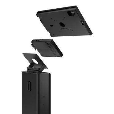 Compulocks iPad 10th-11th (A16) Gen Space Enclosure Brandable Floor Stand Plus Hub Black ställ