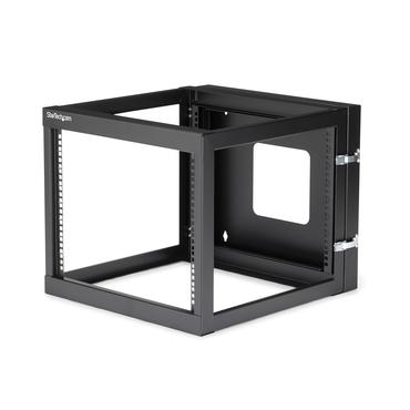 StarTech.com "8U Hinged Open Frame Wall Mount Network Rack