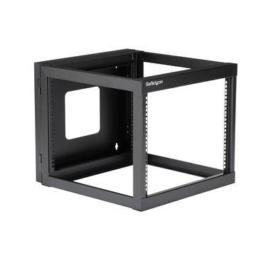 StarTech.com "8U Hinged Open Frame Wall Mount Network Rack