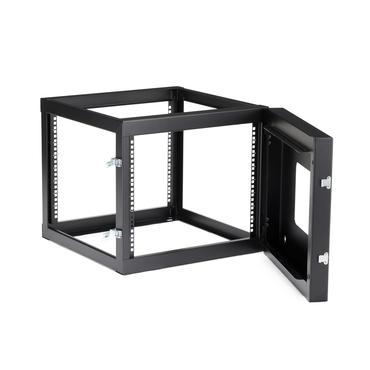 StarTech.com "8U Hinged Open Frame Wall Mount Network Rack