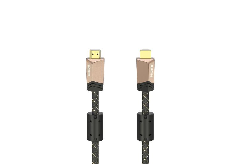Hama 00205026 HDMI-kabel 3 m HDMI Type A (Standard) Sort, Lyser&oslash;d