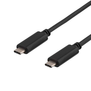 DELTACO USBC-1053 - USB typ C-kabel - 24 pin USB-C till 24 pin USB-C - 50 cm
