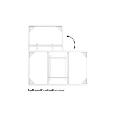 Multibrackets M Pro Series h&ouml;lje - medium - f&ouml;r LCD-display - slank - vit