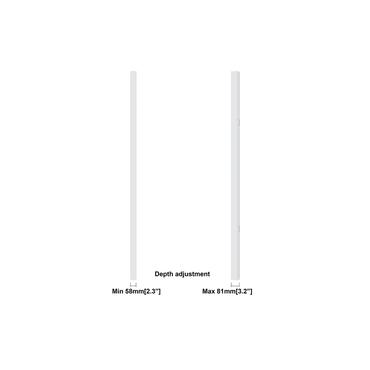 Multibrackets M Pro Series h&ouml;lje - medium - f&ouml;r LCD-display - slank - vit