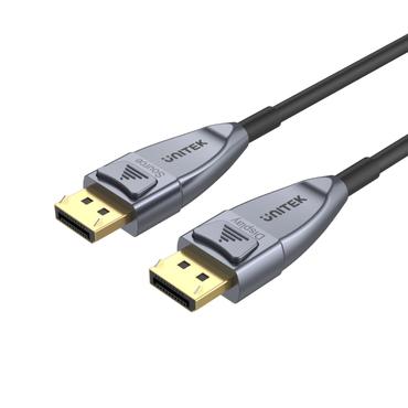 UNITEK C1617GY DisplayPort kabel 15 m Sort, S&oslash;lv