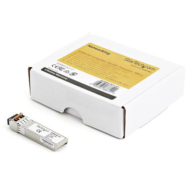 StarTech.com HPE 455889-B21 Compatible SFP+ Module, 10GBASE-LRM, 10GbE Multi Mode Fiber Optic Transceiver (MMF), 10GE Gigabit Ethernet SFP+, LC 200m, 1310nm, DDM, HPE BladeSystem, c-Class