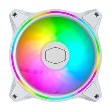 Cooler Master MasterFan MF120 HALO 3in1 - White Edition - lådfläkt