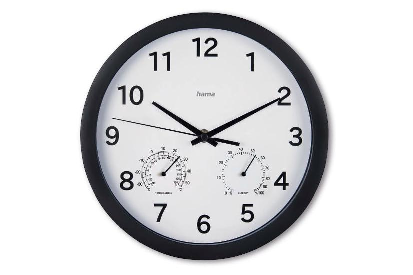 malta wall clock 25cm    black