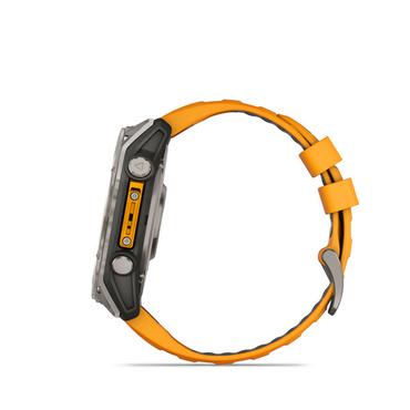 Garmin Fenix 8 3,56 cm (1.4") AMOLED 51 mm Digital 454 x 454 pixel Berøringsskærm Titanium Wi-Fi GPS (satellit)