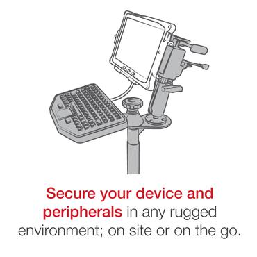 RAM Mounts RAM-GDS-SKIN-SAM78-NG tablet etui 31,5 cm (12.4") Cover Sort