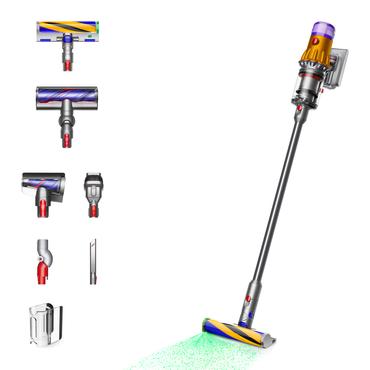 Dyson V12 Slim Absolute 2-i-1 stangst&oslash;vsuger Batteri Dry Hygiejnefilter Posel&oslash;s Nikkel, Lilla