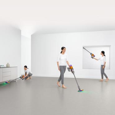 Dyson V12 Slim Absolute 2-i-1 stangst&oslash;vsuger Batteri Dry Hygiejnefilter Posel&oslash;s Nikkel, Lilla
