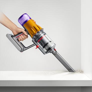 Dyson V12 Slim Absolute 2-i-1 stangst&oslash;vsuger Batteri Dry Hygiejnefilter Posel&oslash;s Nikkel, Lilla